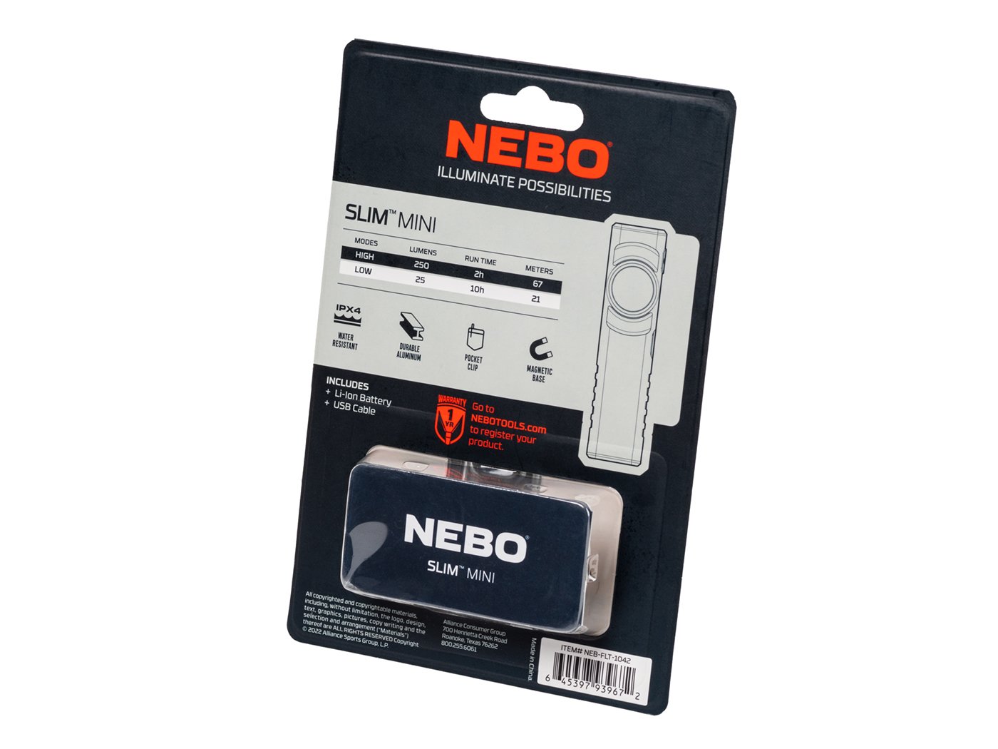 Nebo slim mini 123zaklampen nl